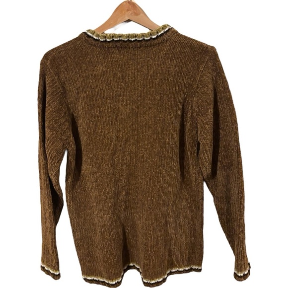 Carolina bay vintage brown sweater size medium - Picture 3 of 10